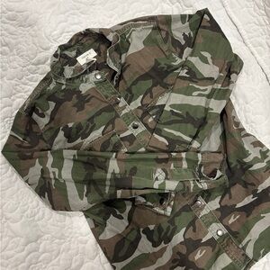 Forever21 Camo Shirt Jacket Shacket